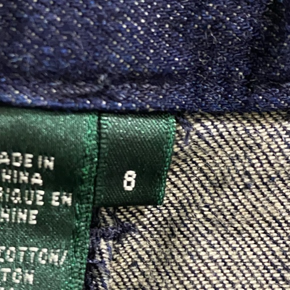 NWOT LAUREN RALPH LAUREN PREMIUM JEANS SIZE 8 - Picture 7 of 11